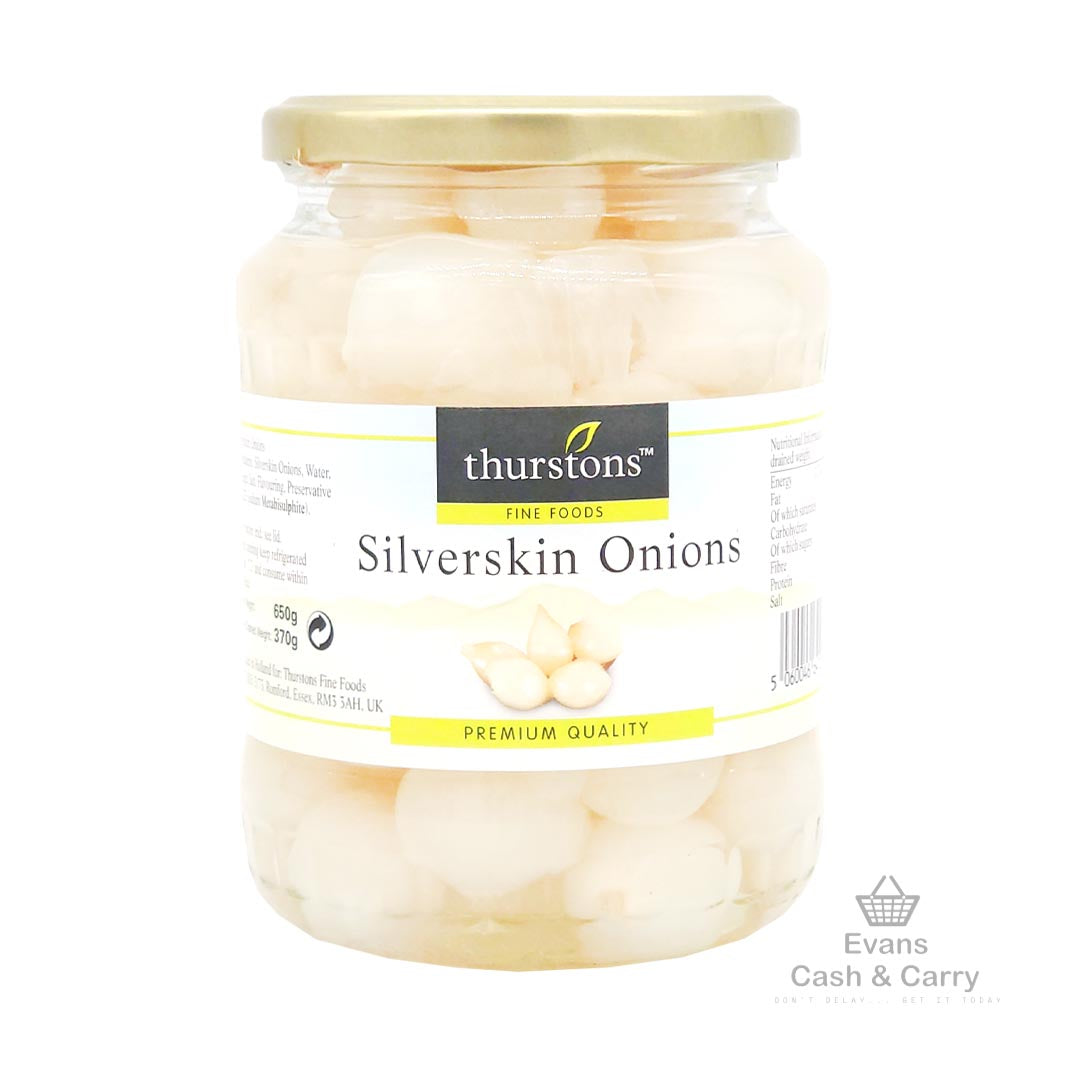 (BBE 12/24) Thurstons Silverskin Onions (650g)