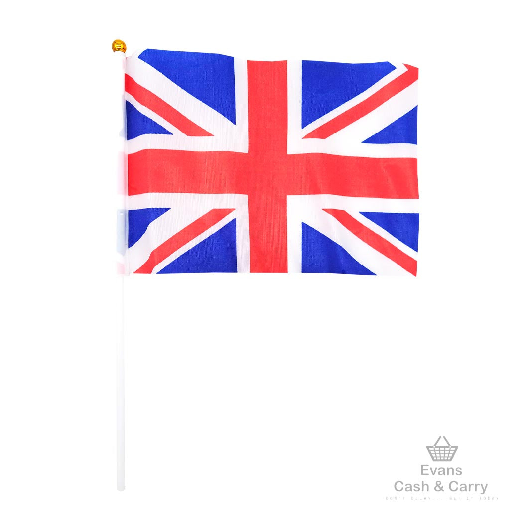 Union Jack Hand Flags (10 pack)